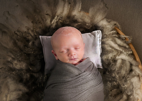 Newborn photography digital background prop. wicker basket with